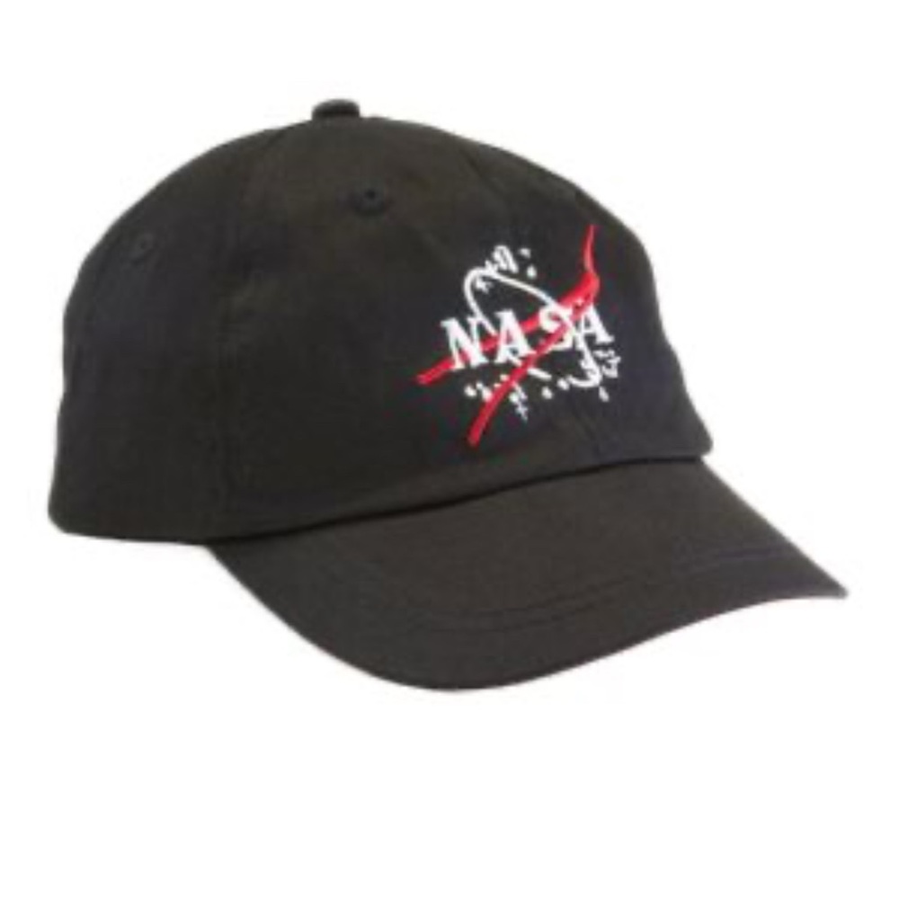 NASA Black Cap with Red Logo